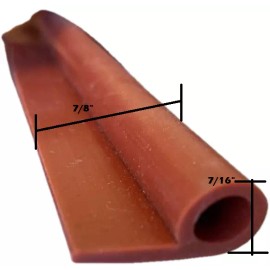 LavaLock 10' Tadpole Smoker Door Seal Silicon 7/16" Bulb X 7/8 OAW 1/2 Tail Gasket 500f