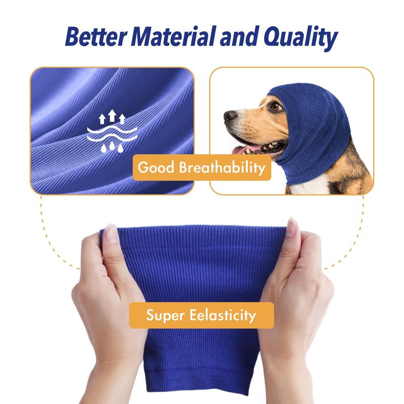 Dog Calming Hoodie Ears Cover, Ear Wrap for Cat, Dog