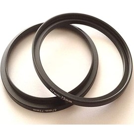 2pcs 67-72mm Step Up Rings Video Digital Camera Lens Connector Screws Adapter Connect-ion Size 67mm To 72mm Filter Circle Diameters Holder 67-72 Attach-ment Focus Photo-graphy Parts Accessories