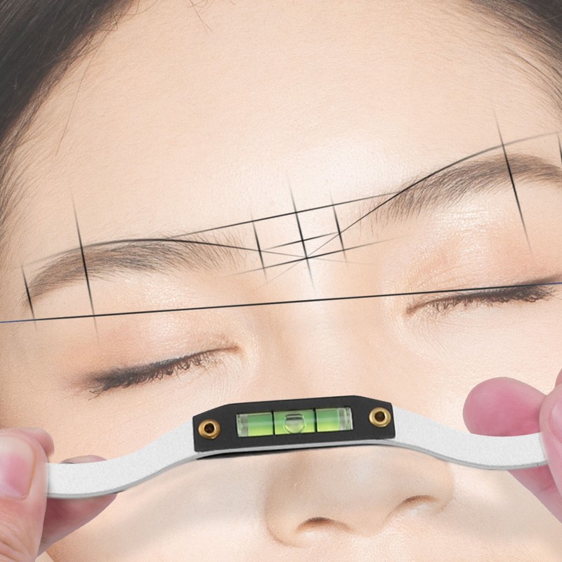 Horizontal Bead Mapping Ruler Professional Eyebrow Measure Ruler with String
