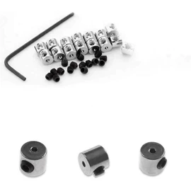 120 Pcs Pin Locks Pin Backs Locking Clasp Bulk with Wrench, Aulufft Locking Pin Keepers Backs Locking Clasp Sliver 6 x 5 mm