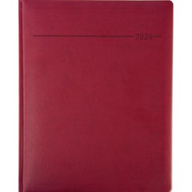 Manager Timer Tucson Red 2024 - Chef Timer 21.7 x 26.6 cm - 1 Week 2 Pages - 160 Pages - Tucson Cover - Alpha Edition