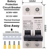 AC DC Miniature Circuit Breaker 2P 25A 400V DIN Rail