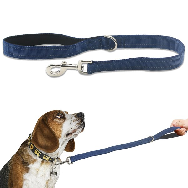 Nylon Short Leash 24 Inches Durable Dog Lead with Handle,