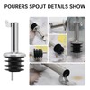 Stainless Steel Bottle Pourers, Small Hole Bottle Olive Oil Spout