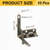 uxcell 10Pcs Box Quadrant Hinge, 30x32mm Box Hinge Cases with