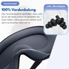 Hilvard Schlafmaske, Augenmask, inklusive Schlaf-Ohrstöpsel, 100% Verdunkelung, Verstellbar, Ergonomisch, Schwarz