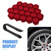 GRANDI 20 PCS Wheel Nut Cover, Rust-proof Dust-proof Hexagonal Nut