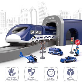 LZDMY Car Racing Track Racing Track Toy from 3 Years, Children's Toy Electric Highway Compatible with Brio Rails, Gift for Children