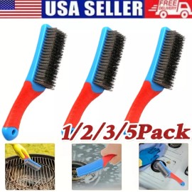 Unbranded Stainless Steel Small Wire Brush Paint Removal Tool  Cleaning Metal Rust - 1Pack