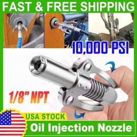 Unbranded 10000 PSI Grease Tool Coupler Heavy-Duty Quick Lock and Release Double Handle