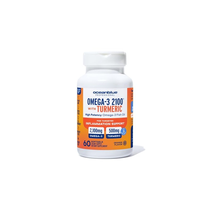 Ocean Blue Aceite de Pescado Omega-3 Triple Potencia 2100