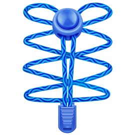 UpUGo 1 Pair of Laces Without Tying Elastic One Size for Adults and Children