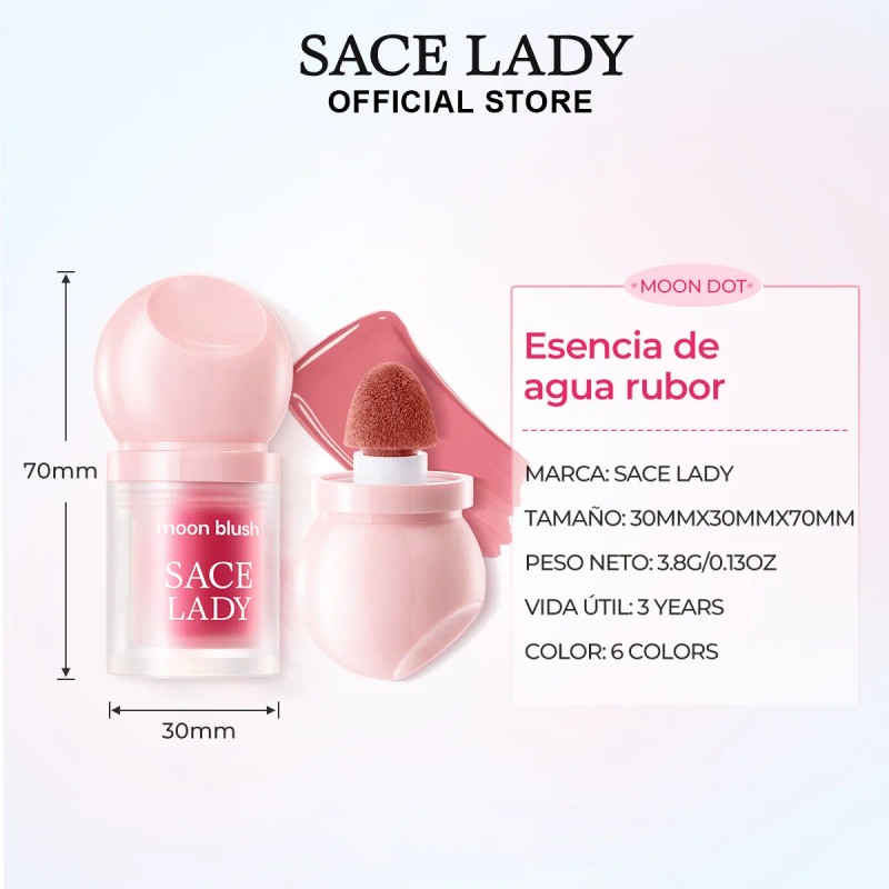 Sace Lady Rubor Líquido Resistente Al Agua Multifunción