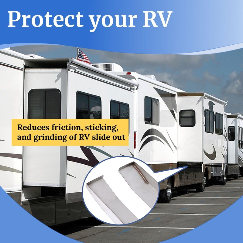 Upgraded Stainless Steel RV Slide Out Ski Set, RV Floor