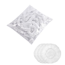 Pack of 100 Transparent Food Storage Bags, Elastic Disposable Storage Bag for Food, Food Covers, Plastic for Fruit Preservation/Food Storage/Shower Caps