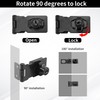 KEJJNYER 6 Packs Keyed Hasp Latch Locks, 2.5 Inch Cabinets