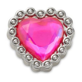 crocs Jibbitz Charm Gorgeous Heart Gem 10012444 (FF/Men's, Lady's, Jr)