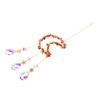 Moon Wind Chimes Bright Crystal Hanging Pendant Window Decoration for