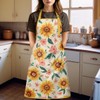 SANDJEST Sunflower Apron for Women with Pocket Chef Aprons For