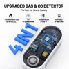 Gas & Carbon Monoxide Detectors Plug in, 4-in-1 Portable Natural