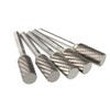 KOTVTM Tungsten Carbide Burr Set SA-5 Double Cut Rotary Burr
