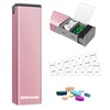 7 Day Metal Pill Organizer, Large Travel Pill Box with