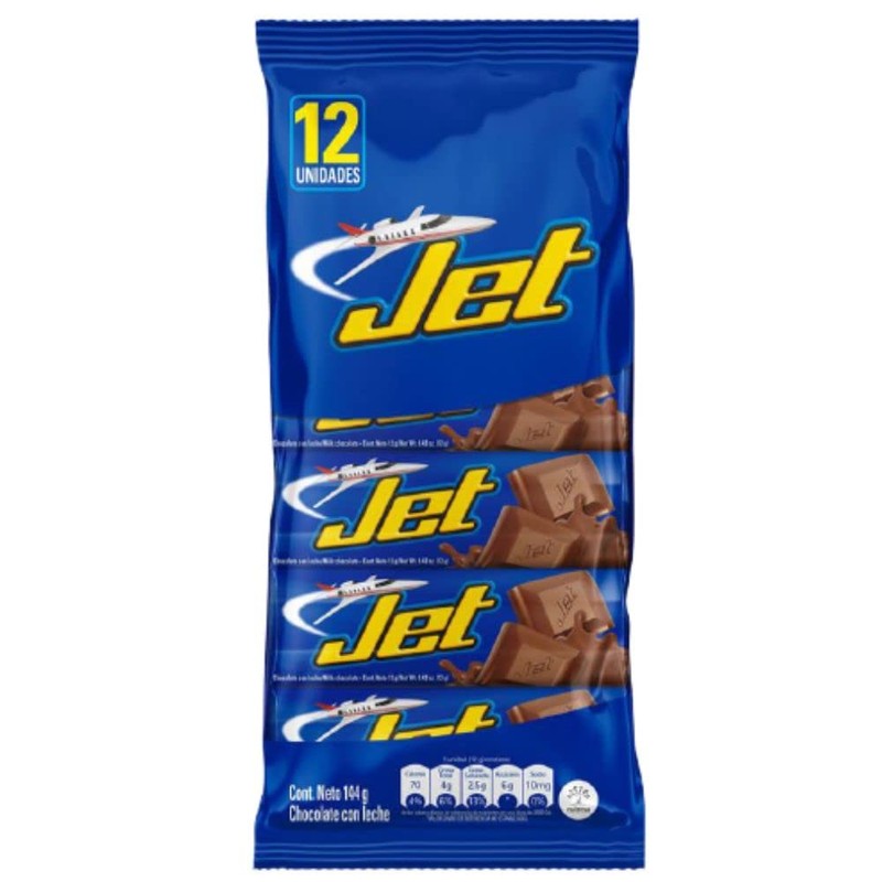 Chocolatina Jet (36 pack) a Colombian Chocolate candy bar snack
