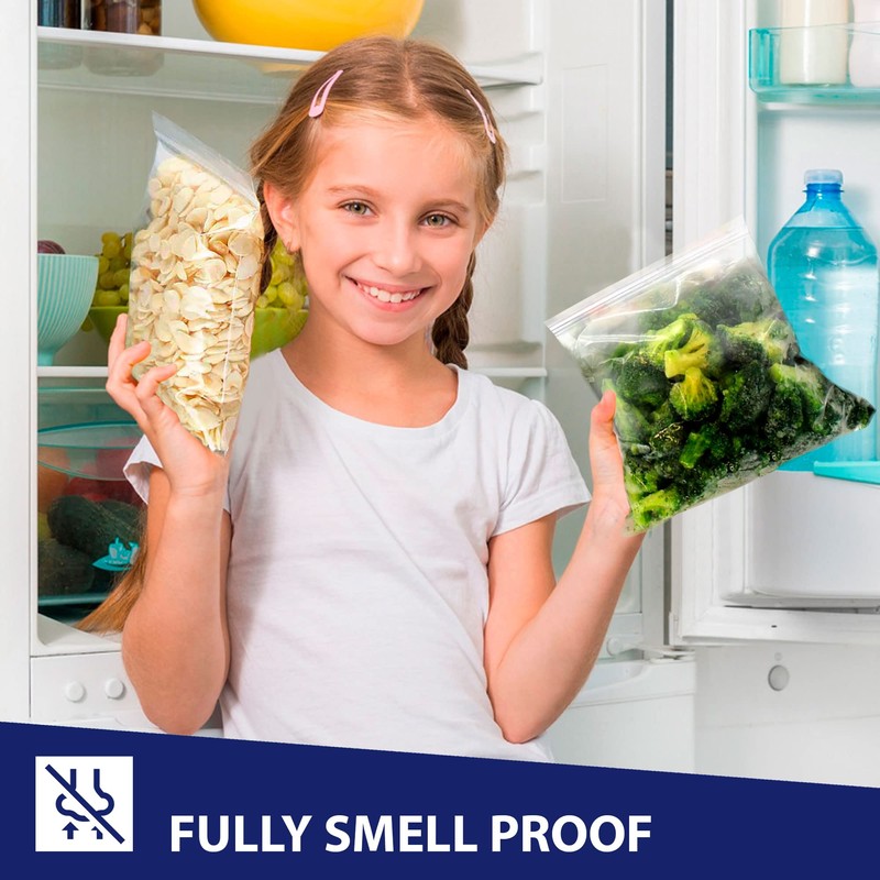 100 Grip Seal Bags 4" x 5.5" | Reusable Strong