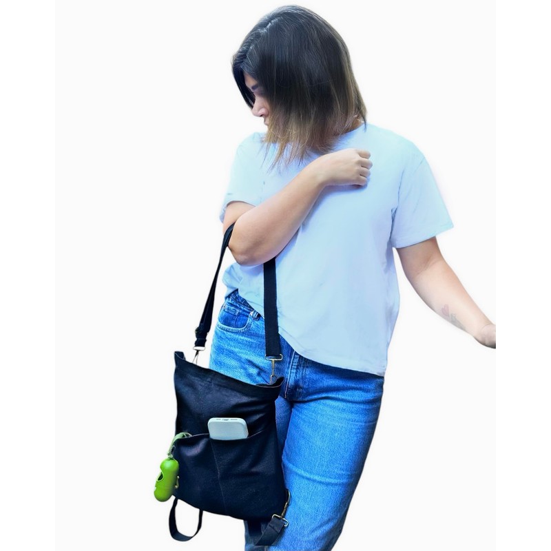 My Corgi Living Canvas Tote Bag with Zipper Closure, 2