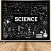 Science Tapestry Geometry Classroom Decor Poster, Black White Education Formulas