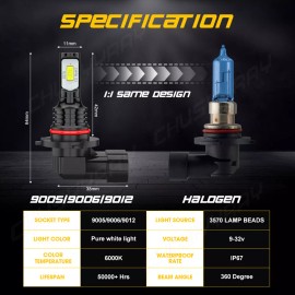 CHUSYYRAY For Subaru Outback 2010-2014 6x LED Headlight Fog Light Bulbs Combo Kit 6000K