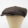 Borges & Scott Lomond Newsboy Flat Cap, Harris Tweed, 100%