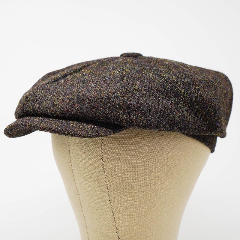 Borges & Scott Lomond Newsboy Flat Cap, Harris Tweed, 100%
