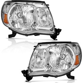 for 2005-2011 Tacoma Headlights Assembly Compatible with 2005 2006 2007 2008 2009 2010 2011 Tacoma Headlight Replacement Automotive