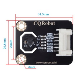 CQRobot STS35 Temperature Sensor Compatible with Arduino and Raspberry Pi, Plus or Minus 0.1 Degree Celsius Temperature Error. for Industrial Production, Agriculture, Gardening, Smart Home.