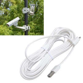 Charging Cable for Arlo Pro and Arlo Pro 2, Water Resistant Security Camera Power Cord with Anti Tangling Design for GO Light (7.6m/24.9ft)