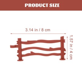 Toyvian Corral Fence Toy 100pcs Corral Plastic Fencing for Farm Barn Paddock Horses Figurines Educational for Kids Toddler