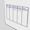 TRIXES selbstklebendes Band Whiteboard Markierungsband Raster Gridding Kennzeichnen- 40m Einzelpackung
