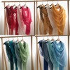 Pmnzdy Women's Pure Colour Cotton Linen Scarf 100 x 180