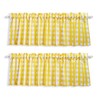 Aiking 2 Panels of 56" x 14" Picnic Plaid Rod