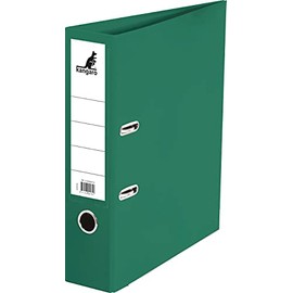 Kangaro Polypropylene Plastic Folder 7.5 cm Spine Width DIN A4 Colour Green (Ring Binder, Lever Arch Folder, Letter Folder)