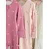 NEXT Baby Foot-Free Ribbed Pyjamas Pack of 3, Pastel Character