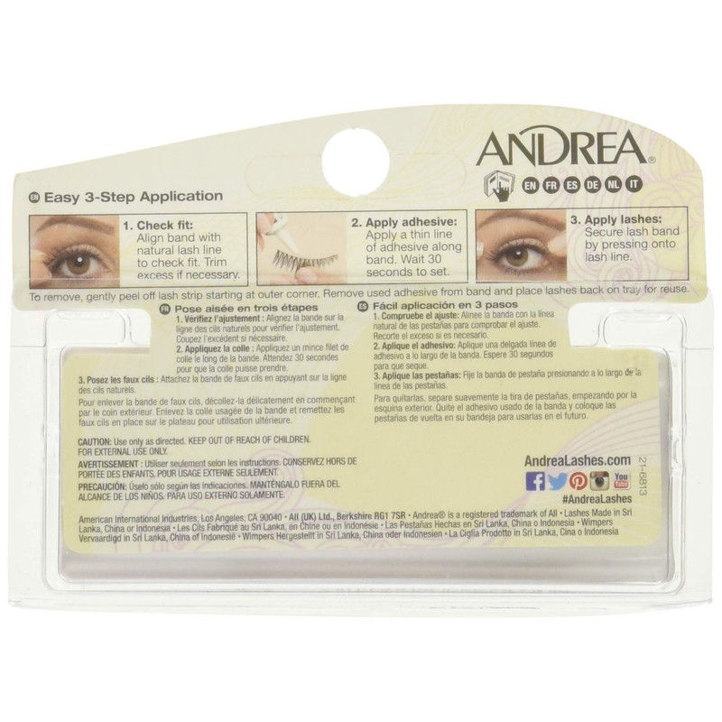 Andrea Style Eyelashes, 38 Black