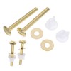 Ipetboom 4pcs Toilet Seat Bolt Replacement Kit Plated Screws with