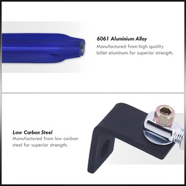 AJP Distributors JDM Sport Front Lower Blue Aluminum Strut Tower Bar Stabilizer Tie Brace Suspension Compatible/Replacement For Sentra B14 1995 1996 1997 1998 1999 95 96 97 98 99