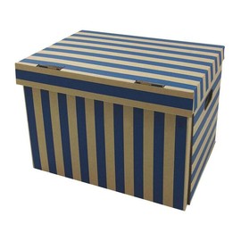 VEPATIM Archive Box 400 x 320 x 290 mm Striped Extremely Stable up to 250 kg Stackable