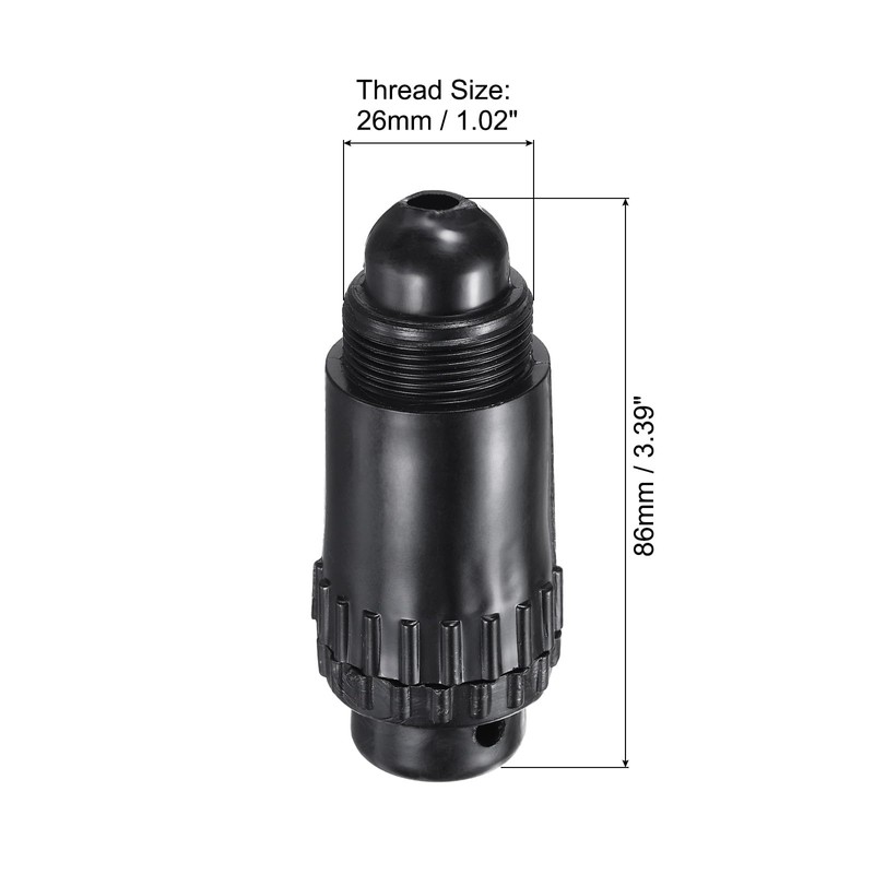 PATIKIL Air Compressor Oil Cap Plug, 26mm Replacement Oil Fill
