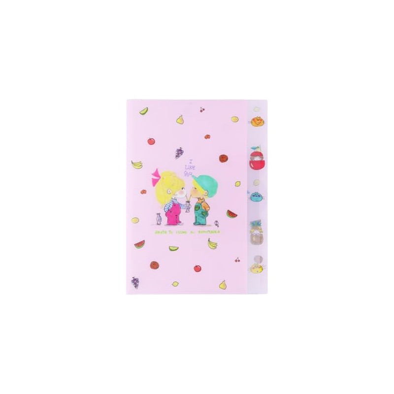Sunstar Stationery Ado Mizomori Goods Clear File, 5 Pockets, Fruit