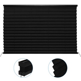 NOVINO RV Blinds for Camper Window,RV Window Shades Camper Pleated Blinds for Motor Coach Travel Trailer Motorhome Solar (38" W X 24" L)-2 Pack